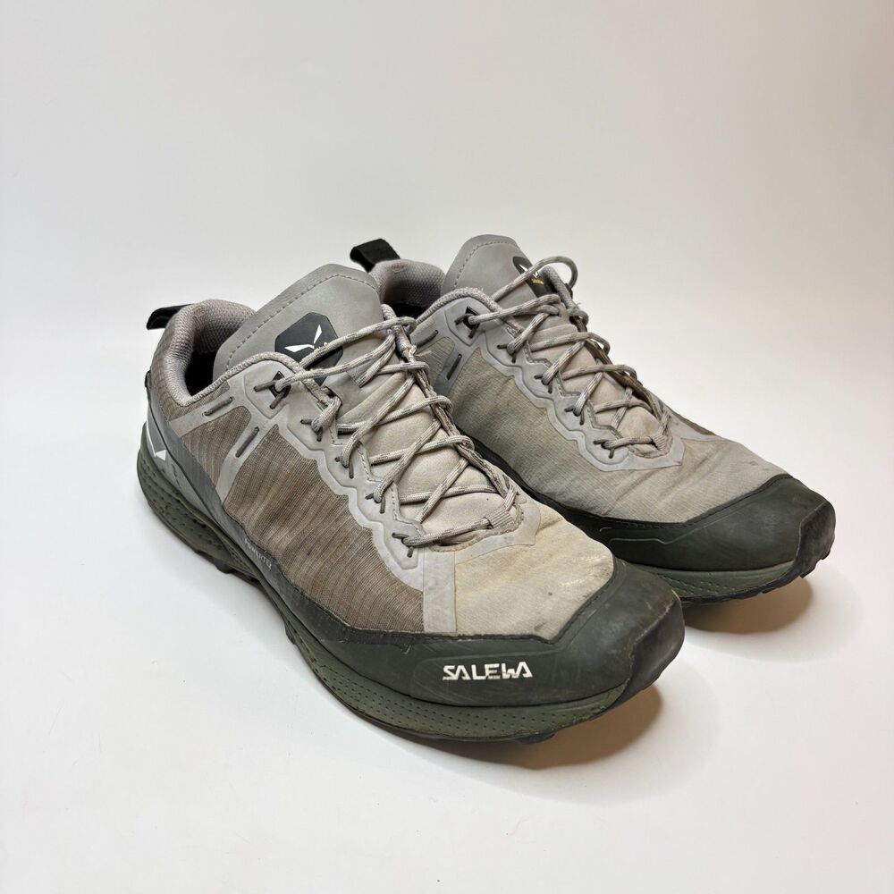 SALEWA  Alloy Dark Olive Pedroc PTX Trail Running/Hiking Shoes Mens Size 10.5